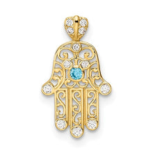 Load image into Gallery viewer, ADARA - Hamsa Charm Pendant Necklace
