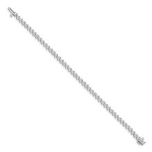 Load image into Gallery viewer, ADELIA - Three Prong Diamond Tennis Bracelet