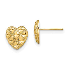 Load image into Gallery viewer, ESME - Diamond-cut Heart Earrings