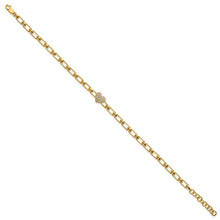 Load image into Gallery viewer, JEANETTE - Diamond Heart Cluster Link Bracelet