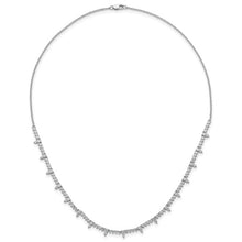 Load image into Gallery viewer, SONIA - Three-Prong Diamond Tennis Necklace