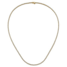 Load image into Gallery viewer, LORANA - 3 Prong Diamond Tennis Necklace