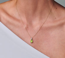 Load image into Gallery viewer, LB LUXURY - Milestone Peridot & Diamond Pendant Necklace