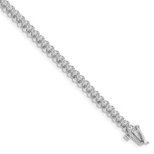 Load image into Gallery viewer, ISMERLDA - Round Diamond Swirl Tennis Bracelet