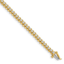 Load image into Gallery viewer, ISMERLDA - Round Diamond Swirl Tennis Bracelet