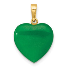 Load image into Gallery viewer, JADE - Jade Heart Pendant Necklace