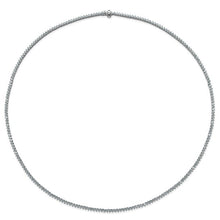 Load image into Gallery viewer, LORANA - 3 Prong Diamond Tennis Necklace