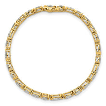 Load image into Gallery viewer, GISELLA - Grand Half Bezel Set Multi Diamond Tennis Bracelet