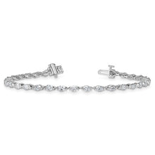 Load image into Gallery viewer, LIANA ll - Marquise Diamond Half Bezel-Set Tennis Bracelet Petite