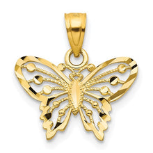 Load image into Gallery viewer, NERIDA - Butterfly Charm Pendant Necklace Diamond-cut