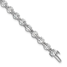Load image into Gallery viewer, SAVINA - Round Oval Diamond Tennis Bracelet