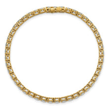 Load image into Gallery viewer, NICOLINA - Round Diamond Half Bezel Set Tennis Bracelet