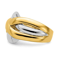 Load image into Gallery viewer, ANTONELLA - Criss Cross Dome Ring Two-tone