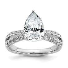 Load image into Gallery viewer, JEANNE - Double Band Pear Diamond Ring