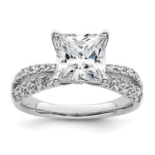 Load image into Gallery viewer, PERRIE - Double Band Princess cut Diamond Ring