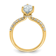 Load image into Gallery viewer, JEANNE - Double Band Pear Diamond Ring