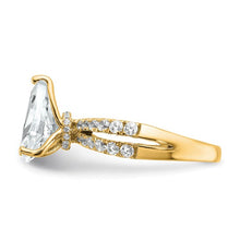 Load image into Gallery viewer, JEANNE - Double Band Pear Diamond Ring
