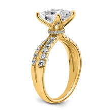 Load image into Gallery viewer, PERRIE - Double Band Princess cut Diamond Ring