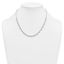 Load image into Gallery viewer, LORETA - Three-Prong Diamond Tennis Necklace