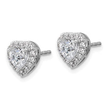 Load image into Gallery viewer, LUCIE - Diamond Halo Heart Earrings
