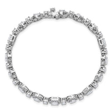 Load image into Gallery viewer, ROSABELLA - Multi-Diamond Halo Tennis Bracelet