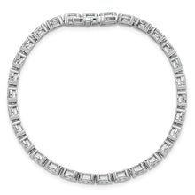 Load image into Gallery viewer, FELICIANA - Oval Diamond Half Bezel-Set Tennis Bracelet