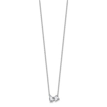 Load image into Gallery viewer, JACQUELINE - Two-Stone Pear and Round Diamond Necklace II