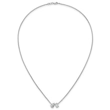 Load image into Gallery viewer, JACQUELINE - Two-Stone Pear and Oval Diamond Necklace