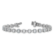 Load image into Gallery viewer, MINA - Oval and Round Diamond Tennis Bracelet