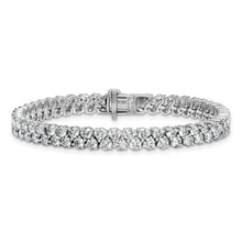Load image into Gallery viewer, SIMONA - Grand Double Diamond Tennis Bracelet