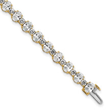 Load image into Gallery viewer, MINA - Oval and Round Diamond Tennis Bracelet