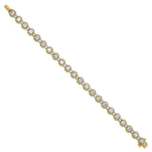 Load image into Gallery viewer, GIORGIA - Emerald and Round Diamond Tennis Bracelet