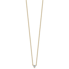 Load image into Gallery viewer, JOSEPHINE - Diamond Solitaire Heart Necklace