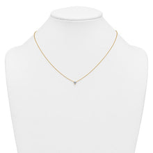 Load image into Gallery viewer, JOSEPHINE - Diamond Solitaire Heart Necklace