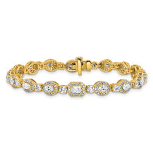 Load image into Gallery viewer, ROSABELLA - Multi-Diamond Halo Tennis Bracelet