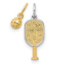 Load image into Gallery viewer, CHRISTIANA - Pickleball Paddle and Ball 2-Piece Pendant Necklace