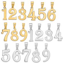 Load image into Gallery viewer, LB LUXURY - The Milestone Number Charm Necklace