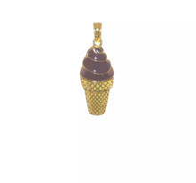 Load and play video in Gallery viewer, ARIA - Ice Cream Charm Necklace Chocolate Enameled