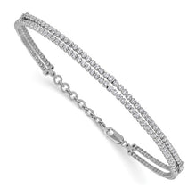 Load image into Gallery viewer, SCARLETT - Double Diamond Tennis Bracelet