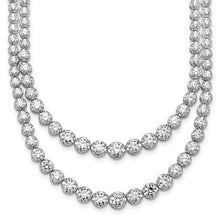 Load image into Gallery viewer, JOLANA - Double Diamond Tennis Necklace