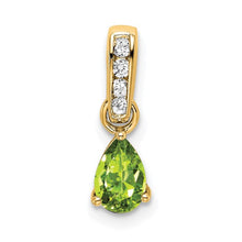 Load image into Gallery viewer, LB LUXURY - Milestone Peridot & Diamond Pendant Necklace
