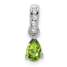 Load image into Gallery viewer, LB LUXURY - Milestone Peridot & Diamond Pendant Necklace