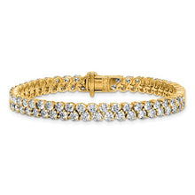 Load image into Gallery viewer, SIMONA - Grand Double Diamond Tennis Bracelet