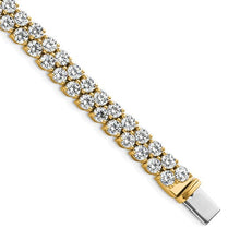 Load image into Gallery viewer, SIMONA - Grand Double Diamond Tennis Bracelet