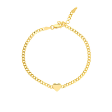 Load image into Gallery viewer, AMORA - Heart Curb Link Bracelet