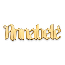 Load image into Gallery viewer, ANNIE- Gothic Font Name Plate Necklace