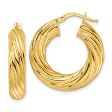 Load image into Gallery viewer, AURORA - Bold Twisted Hoop Earrings