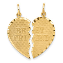 Load image into Gallery viewer, BEA - Best Friend Charm Necklace Diamond-cut