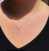Load image into Gallery viewer, BELLA - Diamond Initial Pendant Necklace