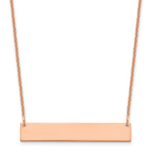 Load image into Gallery viewer, BECCA - Engraved Personalized Bar Necklace